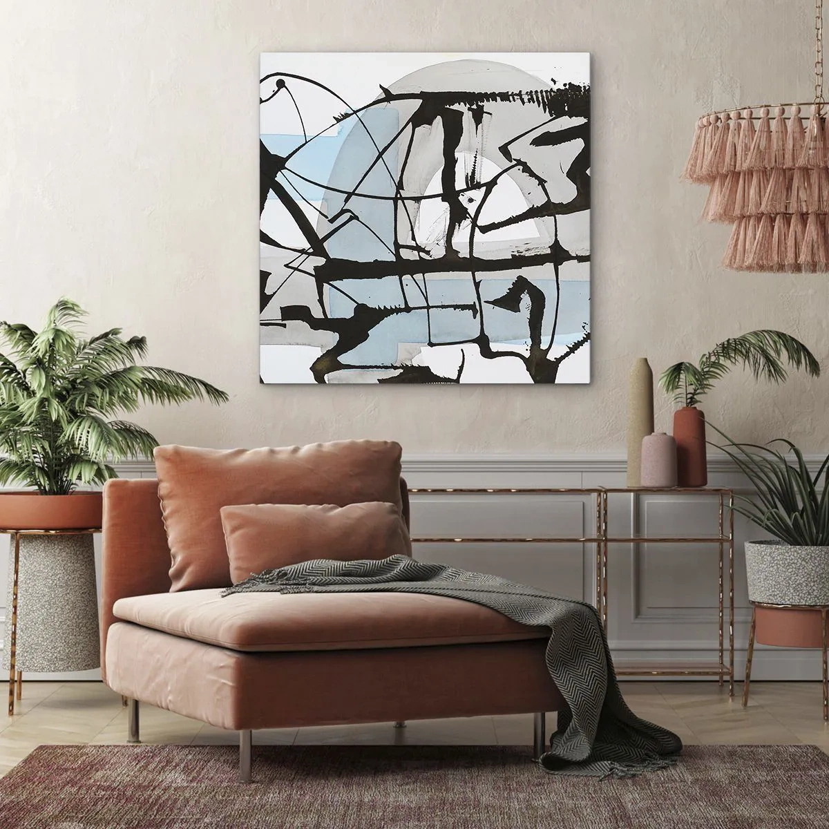 Canvas picture - After All Blue - 60x60 cm