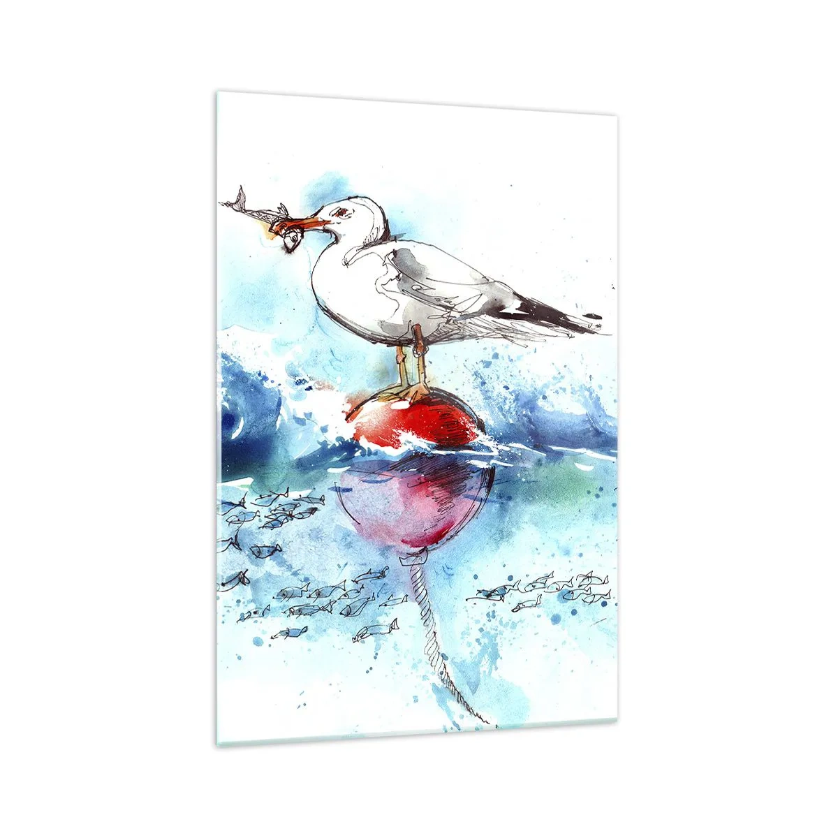 Glass picture - Good Catch - 70x100 cm