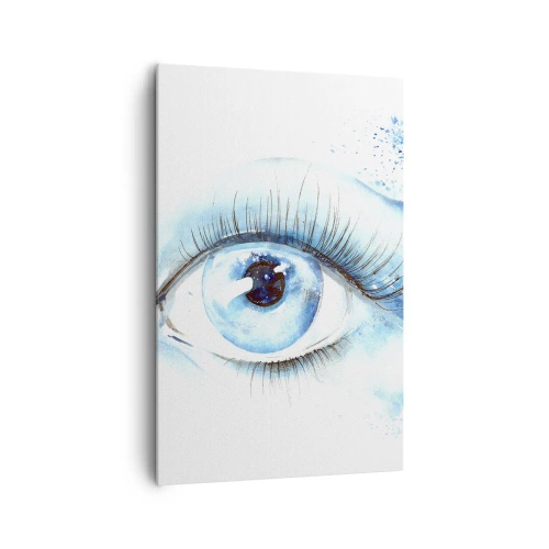 Canvas picture - Immerse in those Blue Eyes - 80x120 cm