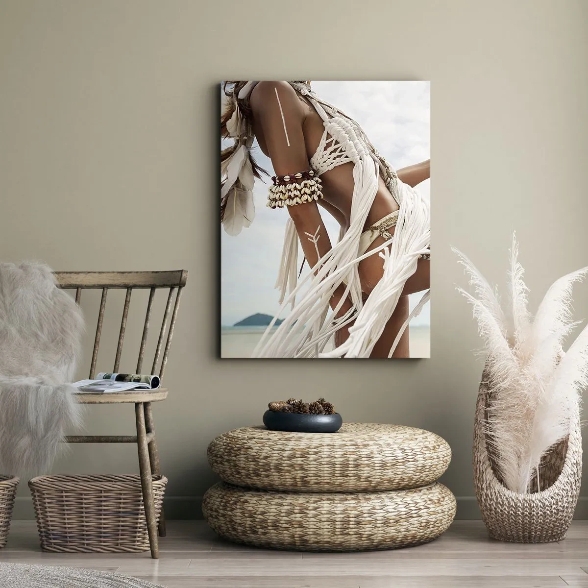 Canvas picture - Priestess of the Sun - 55x100 cm