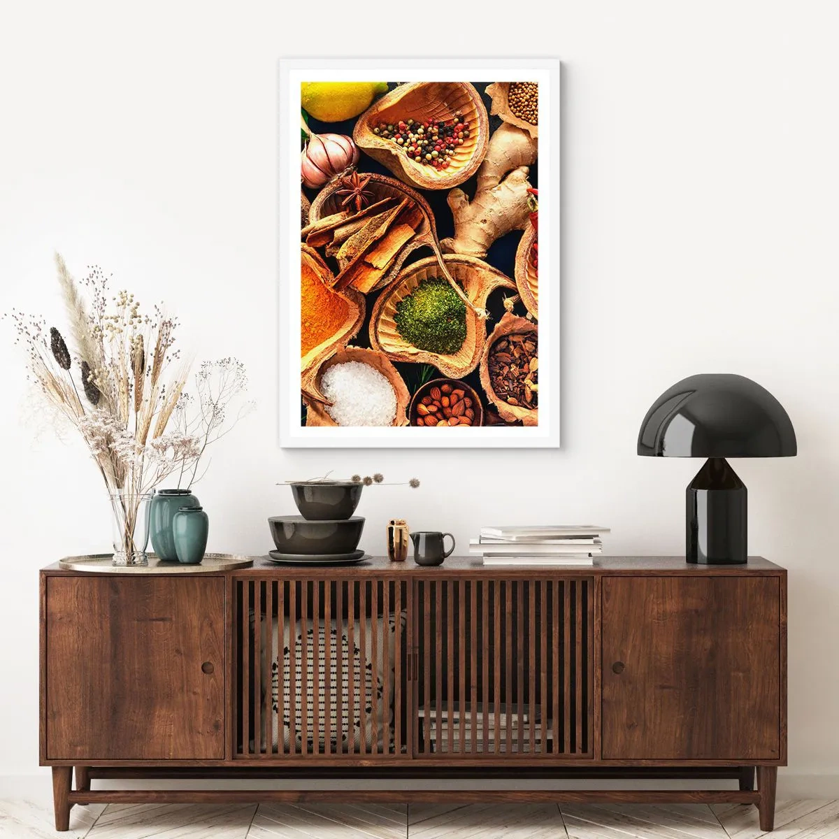 Poster in white frmae - Take What You Want - 70x100 cm