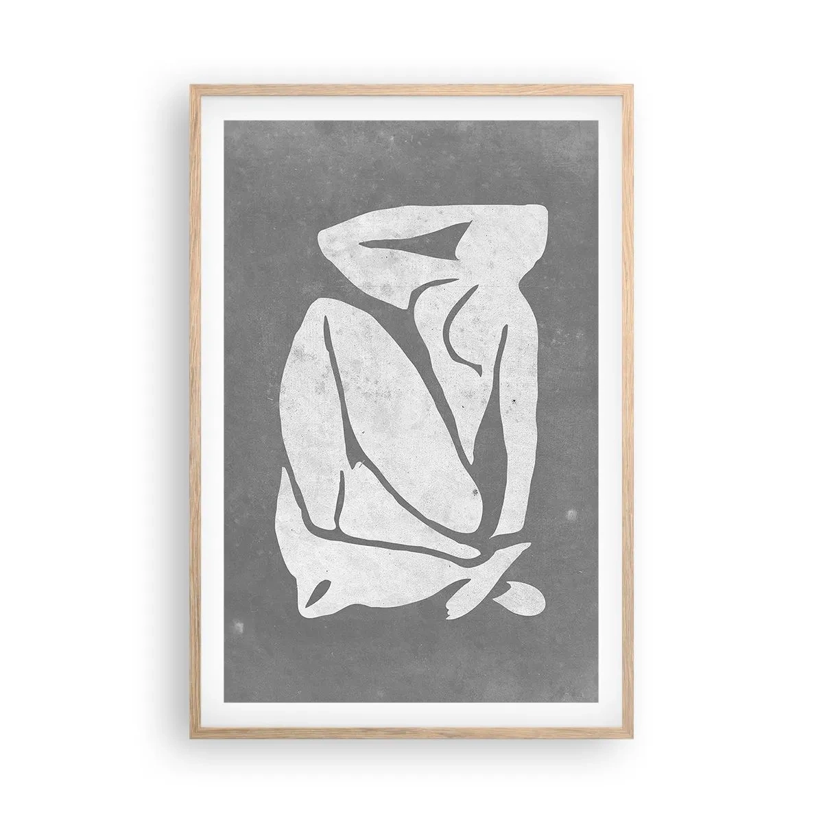 Poster in light oak frame - Lost in Thoughts - 61x91 cm