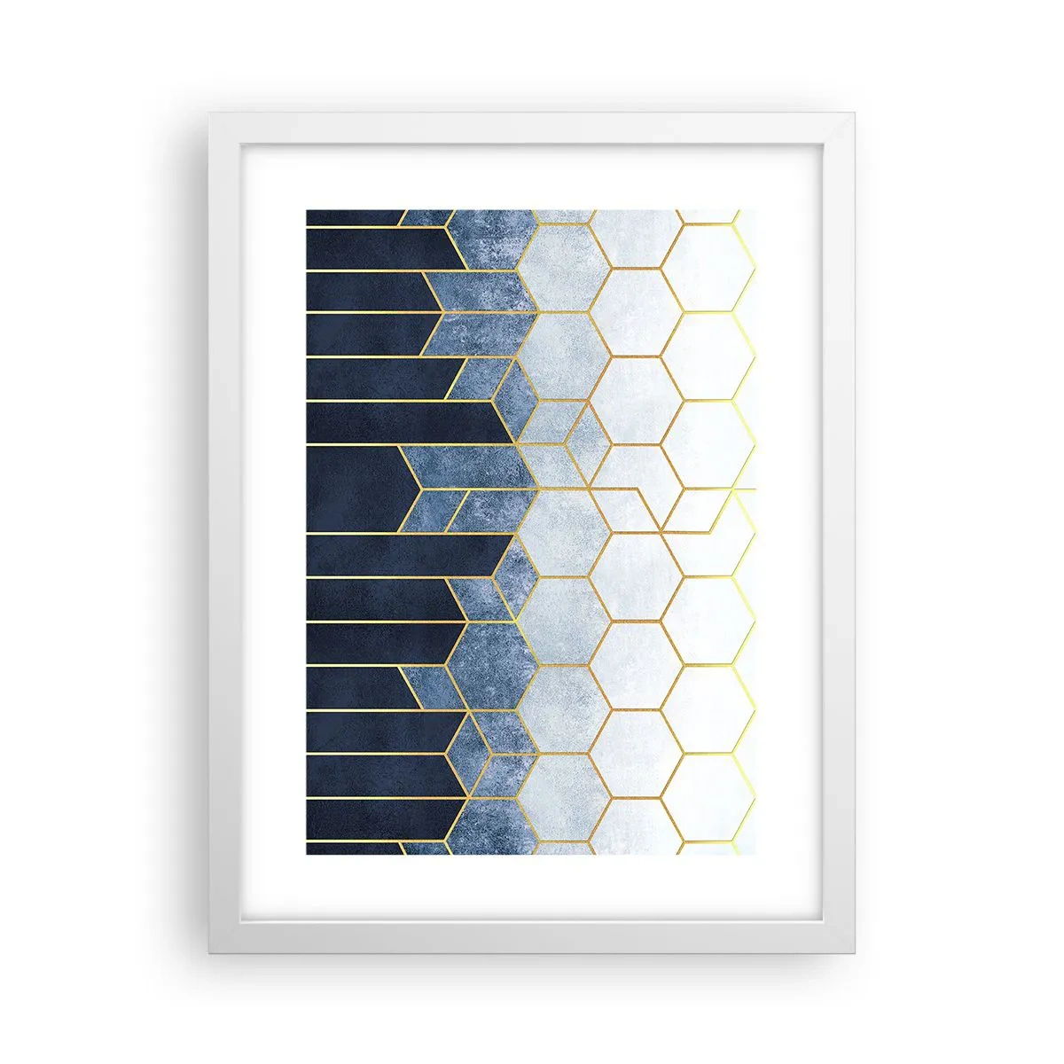 Poster in white frmae - Composition in Syncopated Rhythm - 30x40 cm