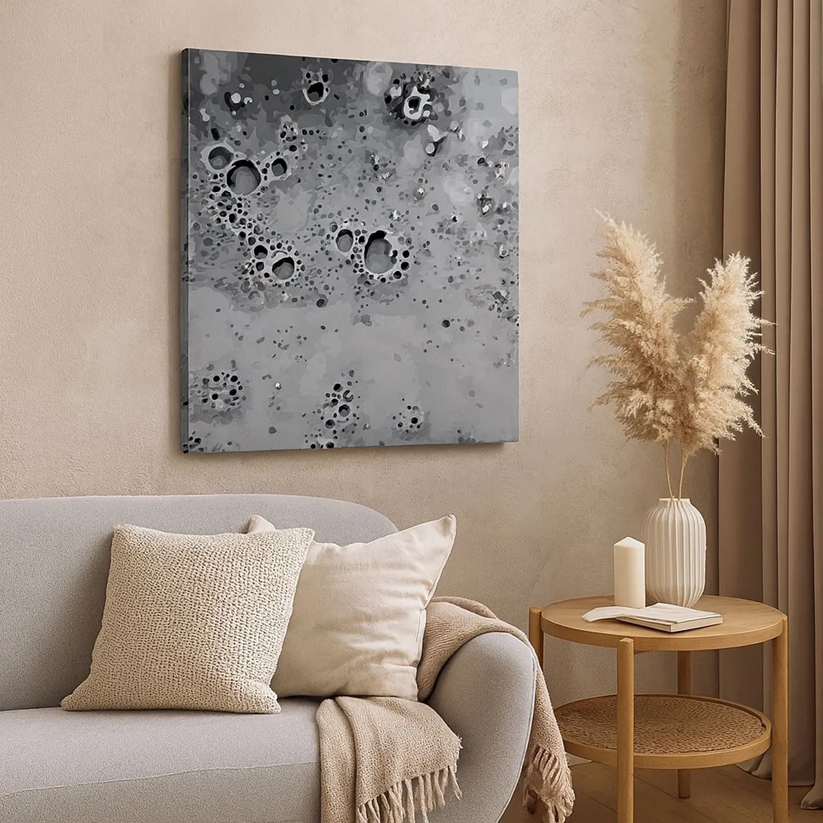Canvas picture - Like a Moon Landscape - 30x30 cm