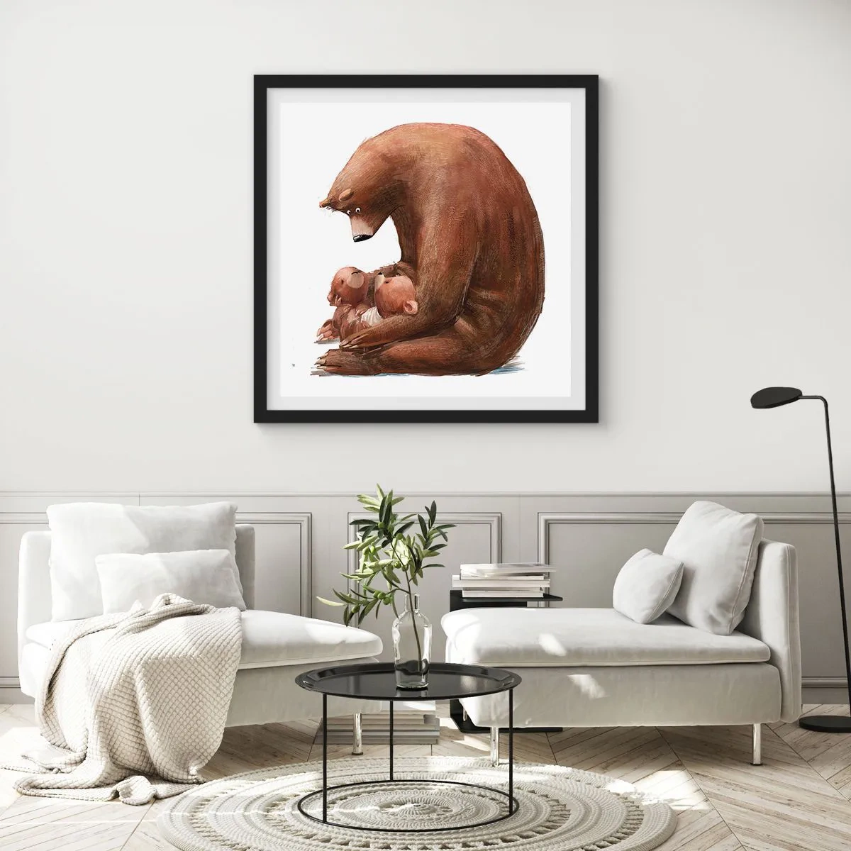 Poster in black frame - Sweet Dreams, Kids - 30x30 cm