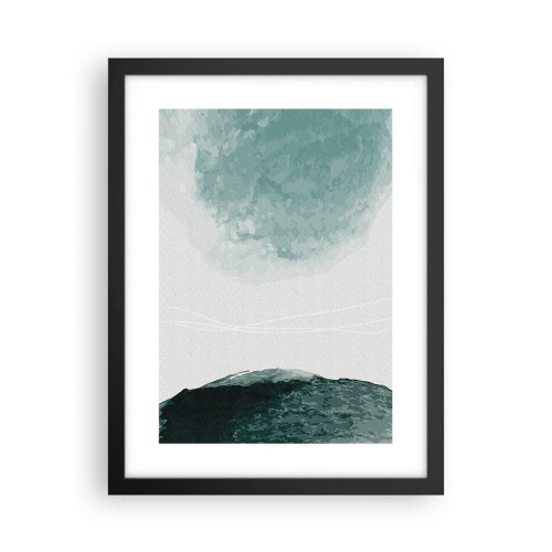 Poster in black frame - Encounter With Fog - 30x40 cm
