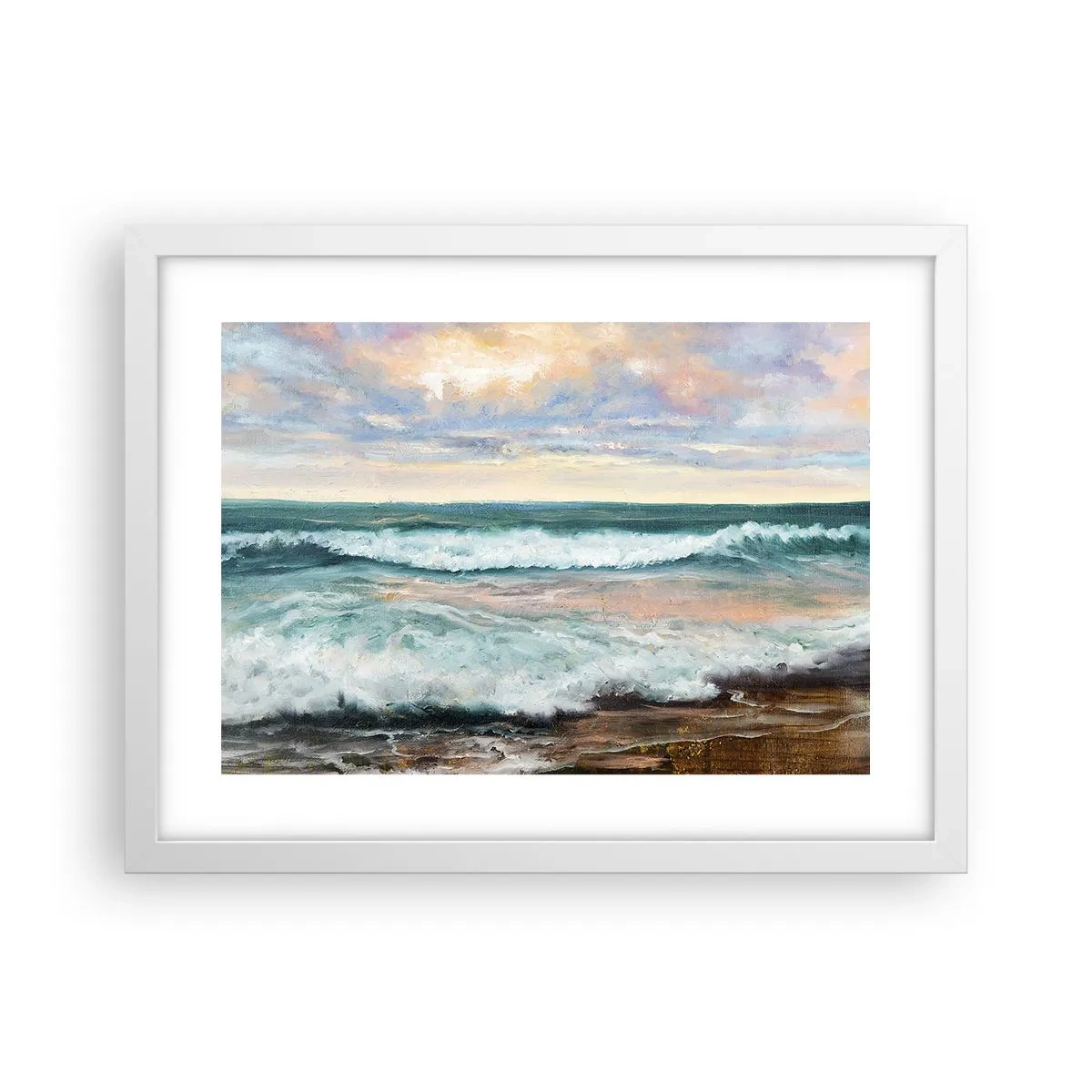 Poster in white frmae - Here You Will Smooth Your Soul - 40x30 cm