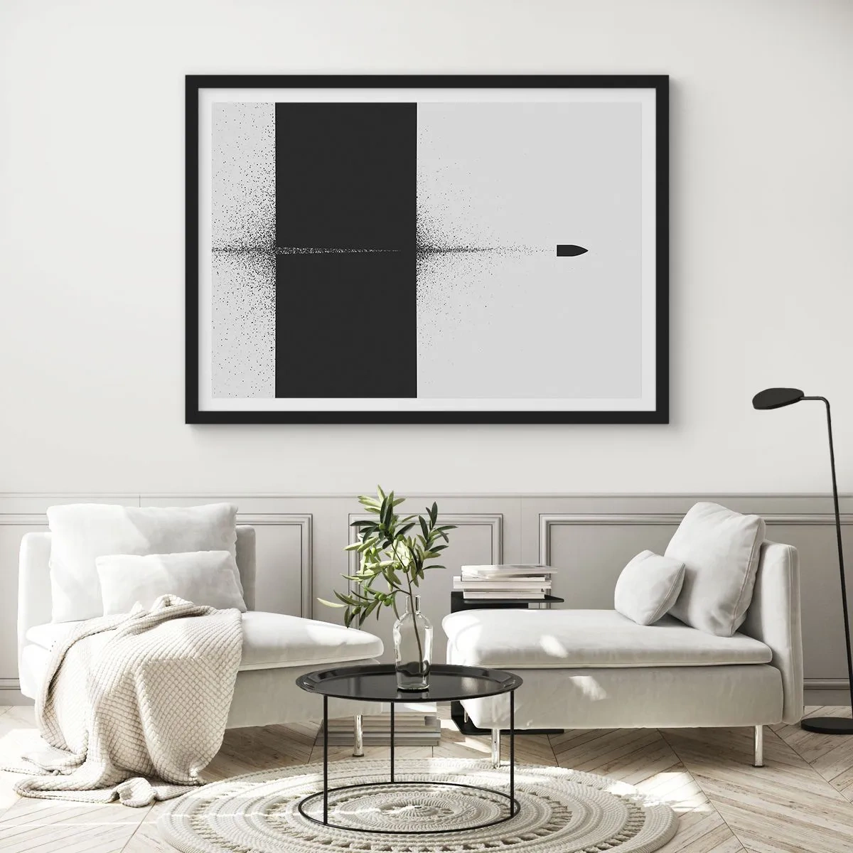 Poster in black frame - Straight to the Point - 50x40 cm