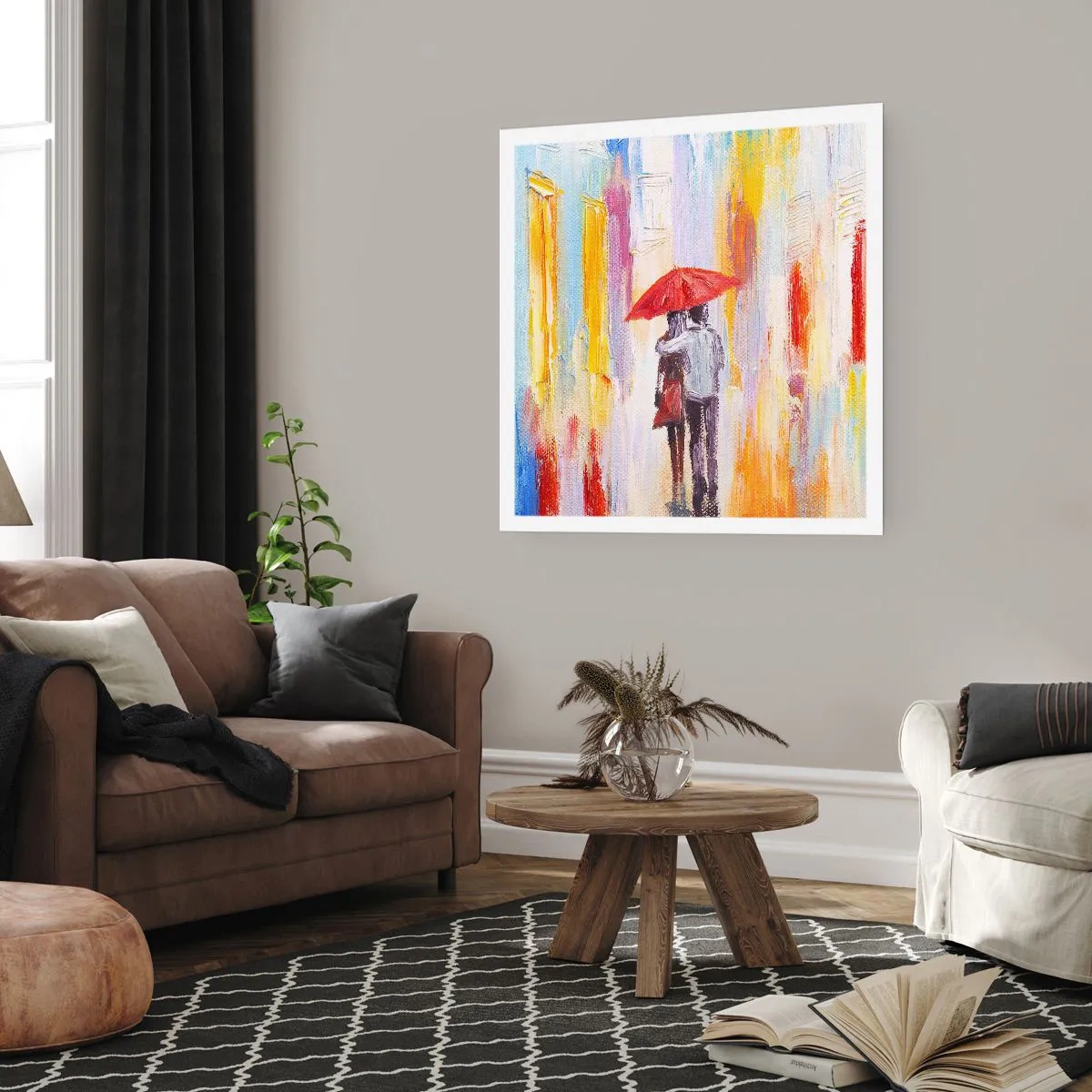Poster - Let It rain - 30x30 cm