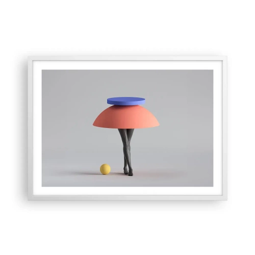 Poster in white frmae - Surrealistic Composition - 70x50 cm