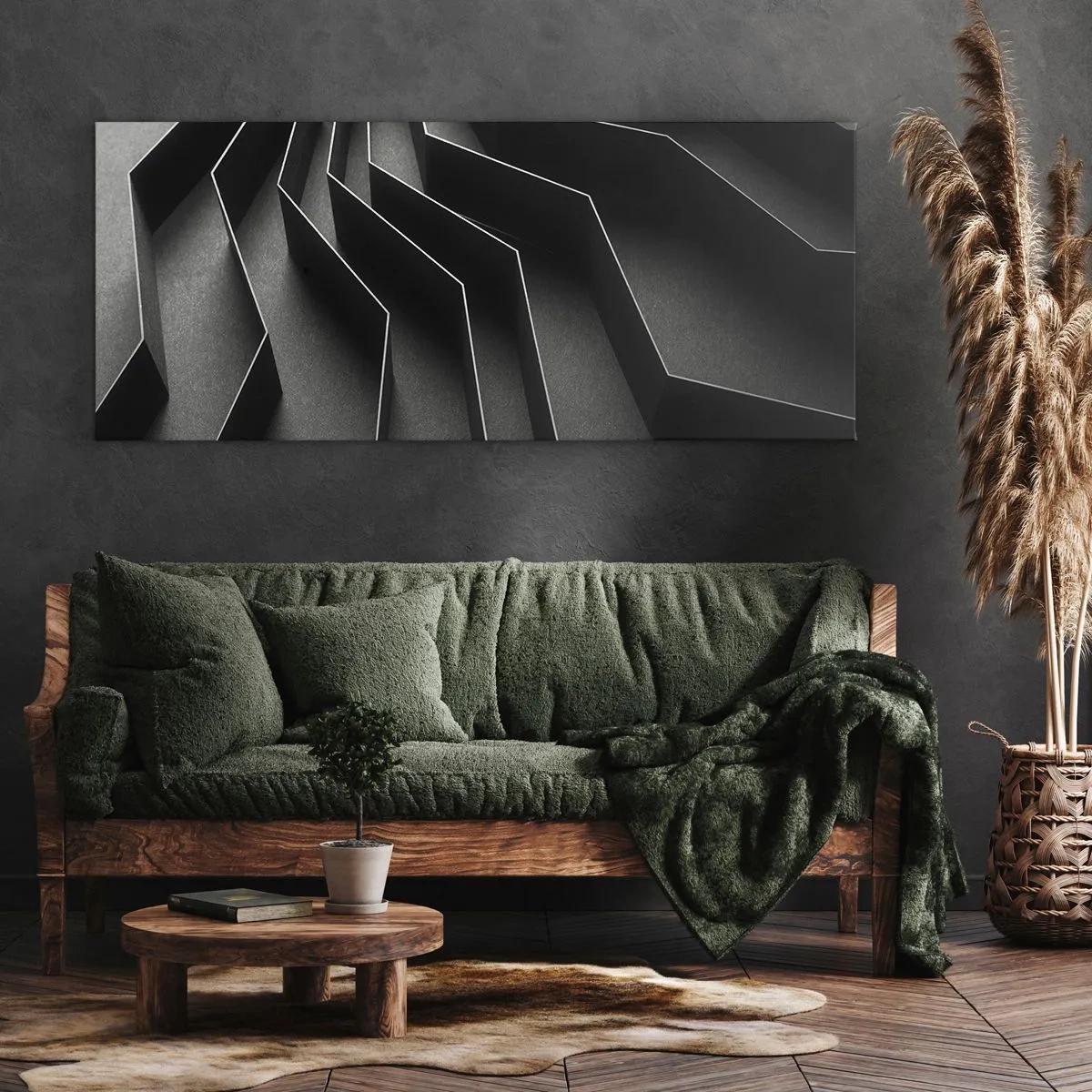 Canvas picture - Spacial Order - 100x40 cm