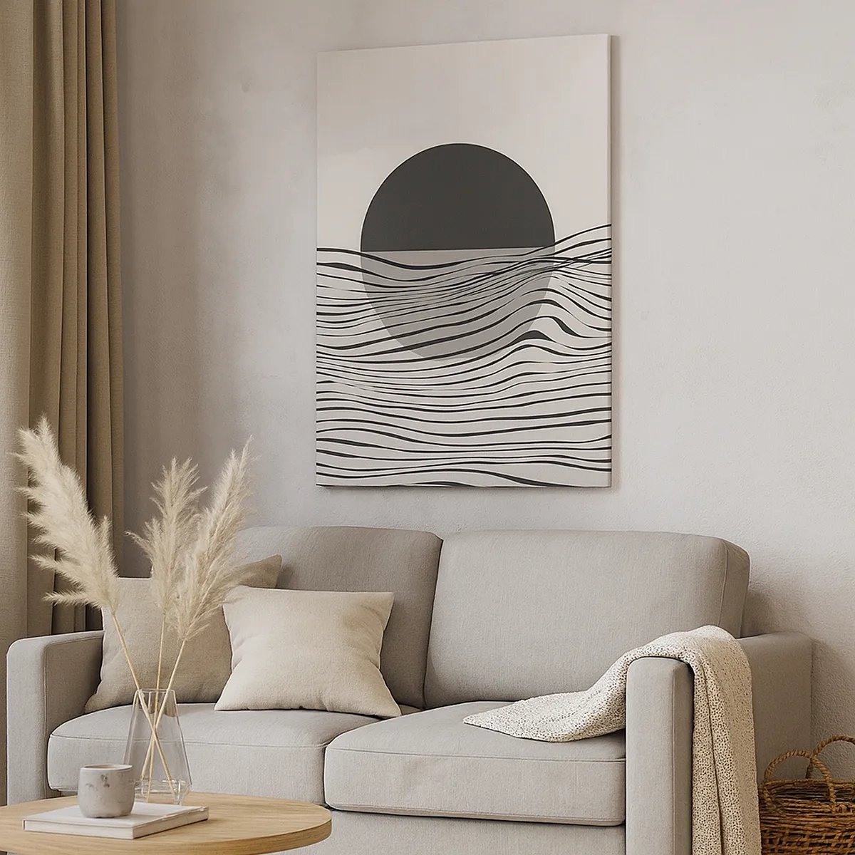 Canvas picture - Half Composition - 50x70 cm