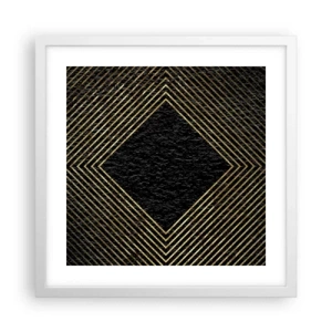 Poster in white frmae - Geometry Glamour Style - 40x40 cm