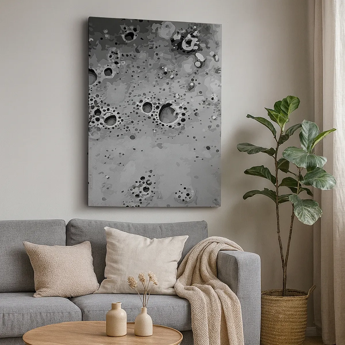 Canvas picture - Like a Moon Landscape - 50x70 cm