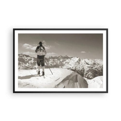 Poster in black frame - Mountains Are the Same - 91x61 cm