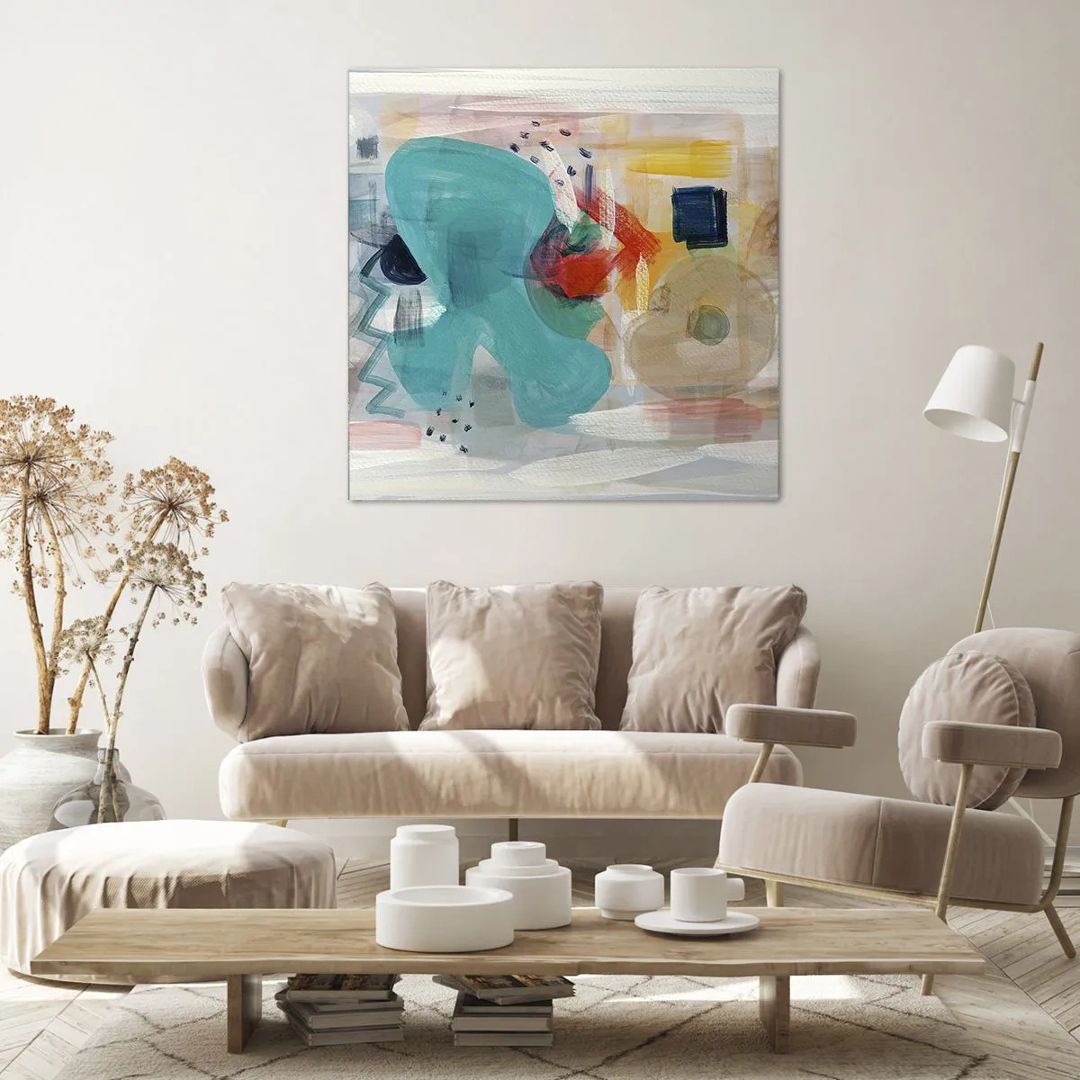 Canvas picture - Colourful Game - 50x50 cm