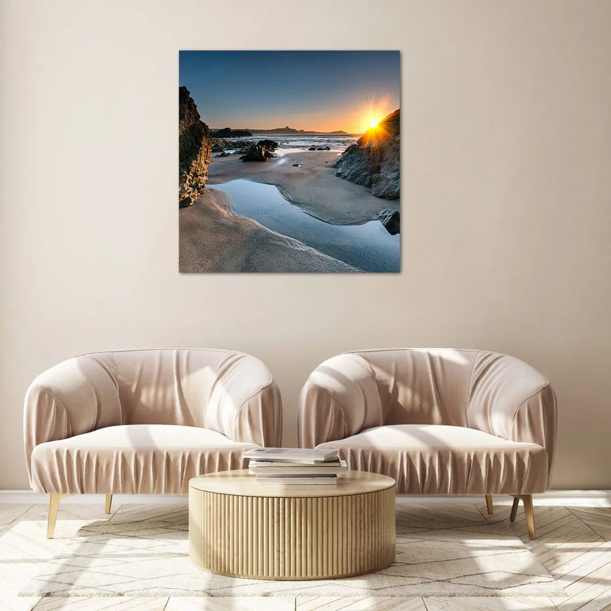 Glass picture - Untouched by Human Hand - 70x70 cm