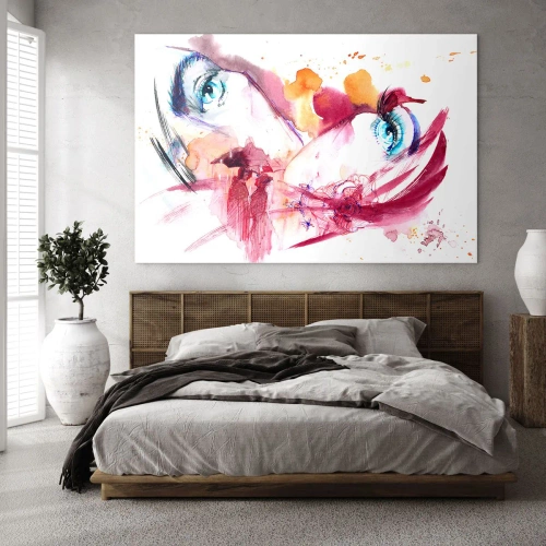 Glass picture - In Close-up the World Is Blooming - 100x70 cm