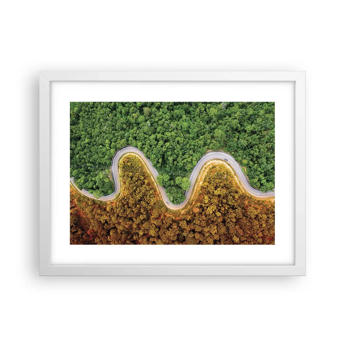 Poster in white frmae - Borders and Breakthroughs - 40x30 cm