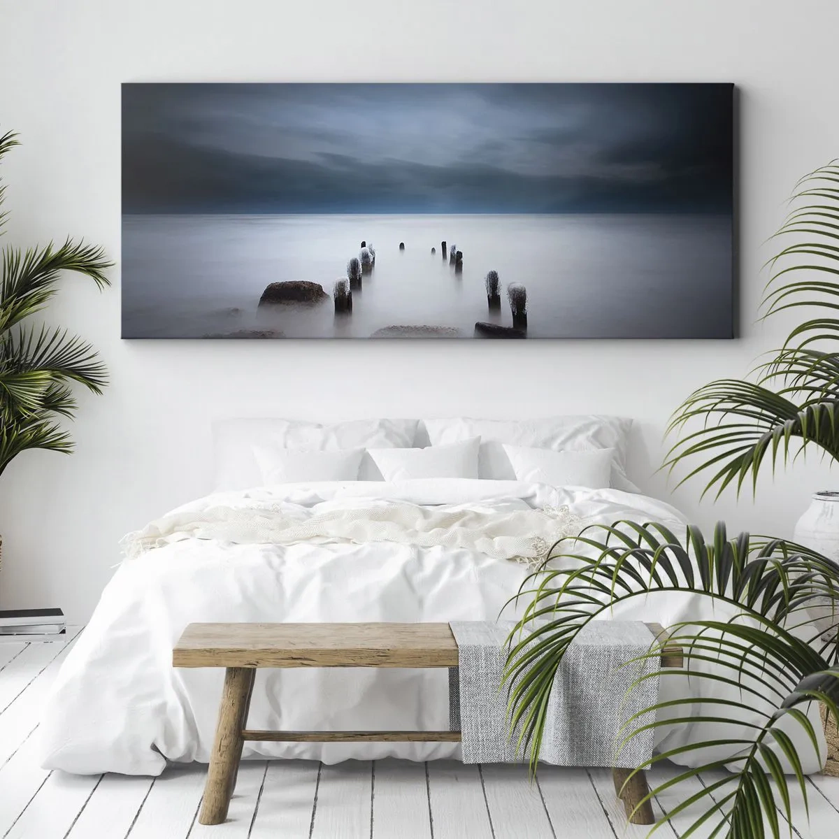 Canvas picture - Pensive Lake - 140x50 cm