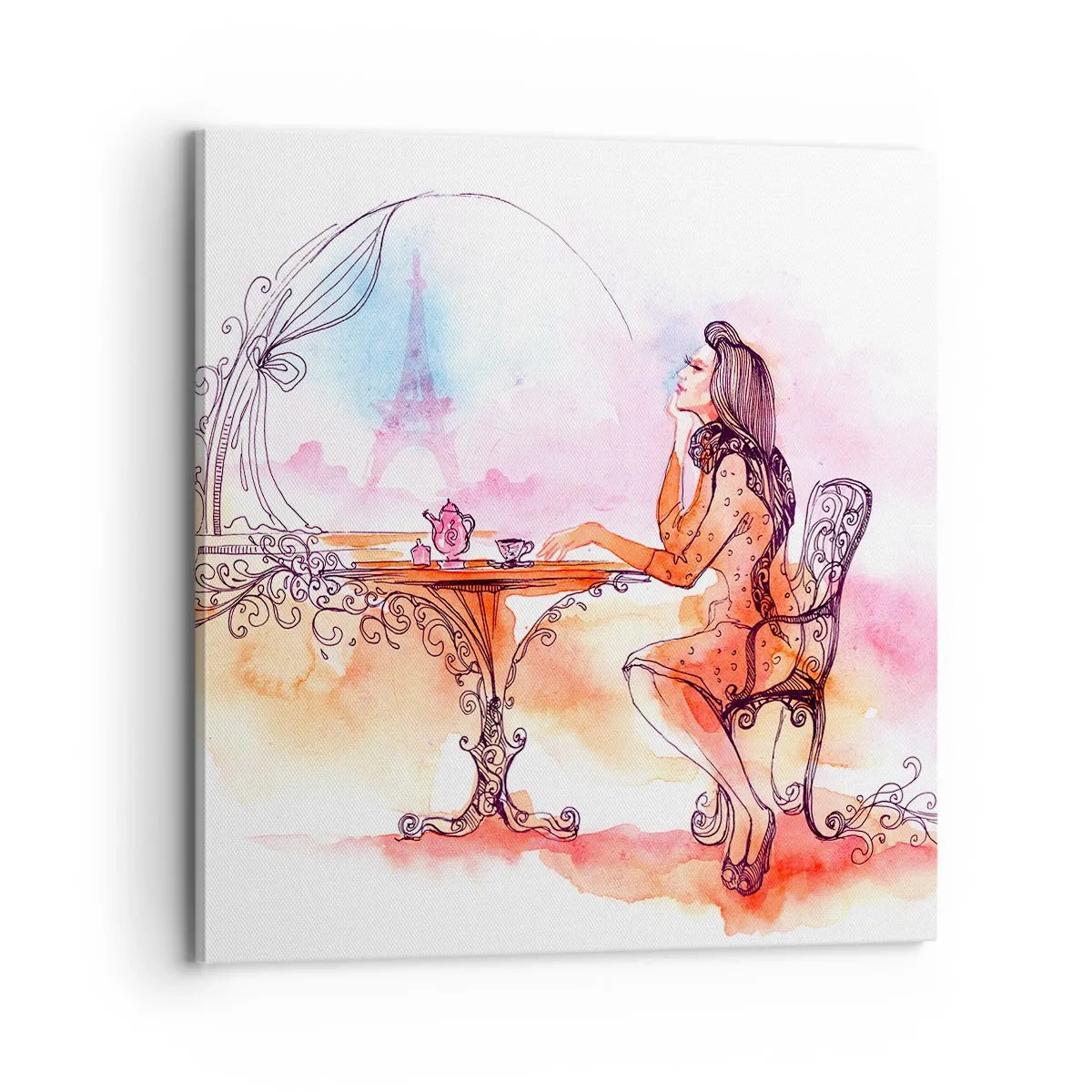 Canvas picture - Parisian Chic - 70x70 cm