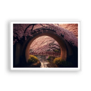 Poster in white frmae - Japanese Spring - 100x70 cm