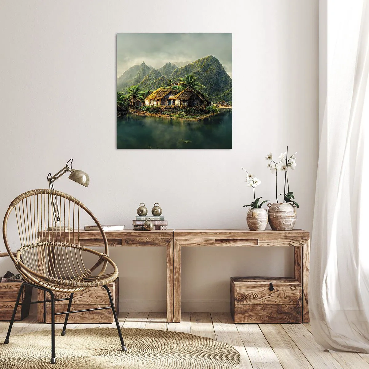 Canvas picture - Tropical Paradise - 60x60 cm