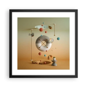 Poster in black frame - Anything Can Happen - 40x40 cm
