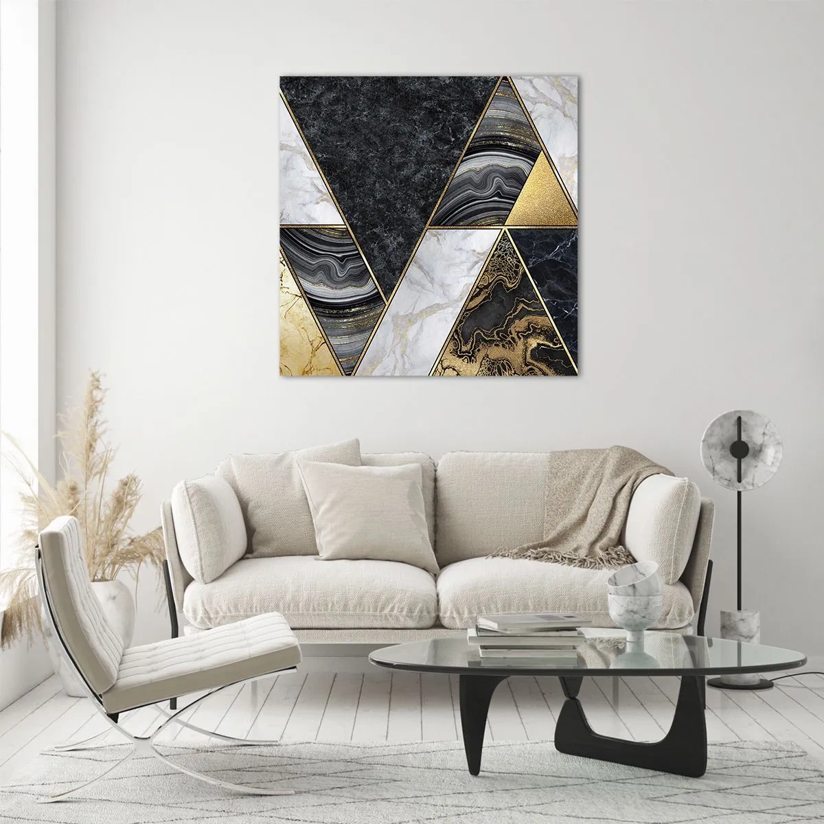 Glass picture - Stone on Stone - 70x70 cm