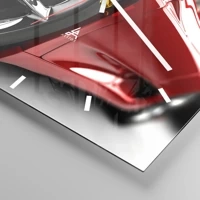 Clock face with lines