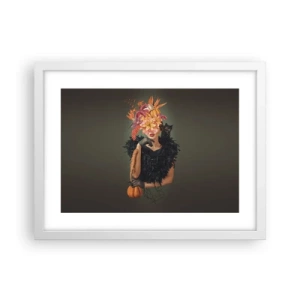 Poster in white frmae - Charm of a Witch - 40x30 cm
