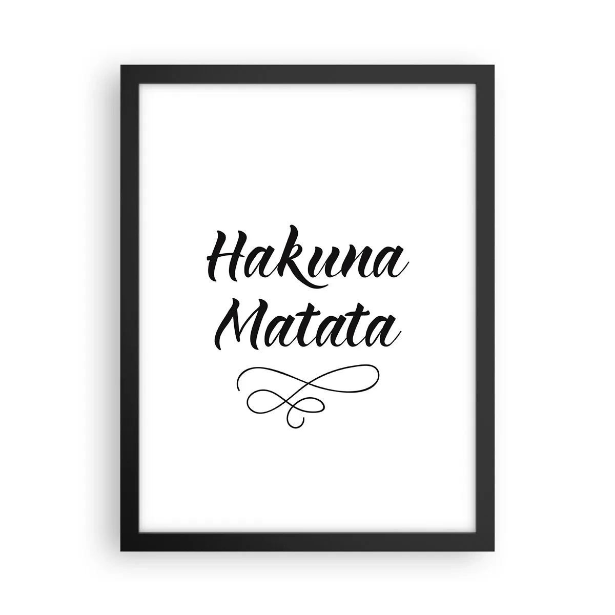 Poster in black frame - Best Advice - 30x40 cm