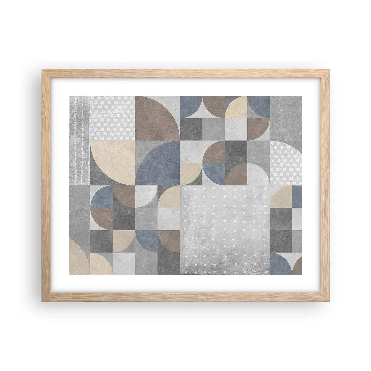 Poster in light oak frame - Ceramic Fantasy - 50x40 cm