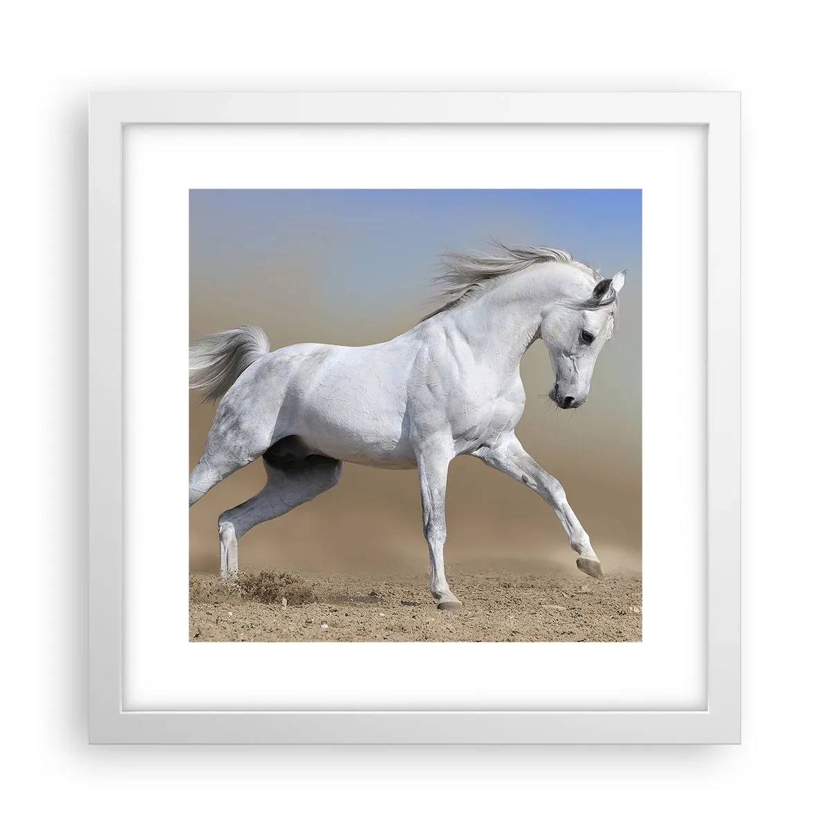 Poster in white frmae - The Most Beautiful Arabic Tale - 30x30 cm