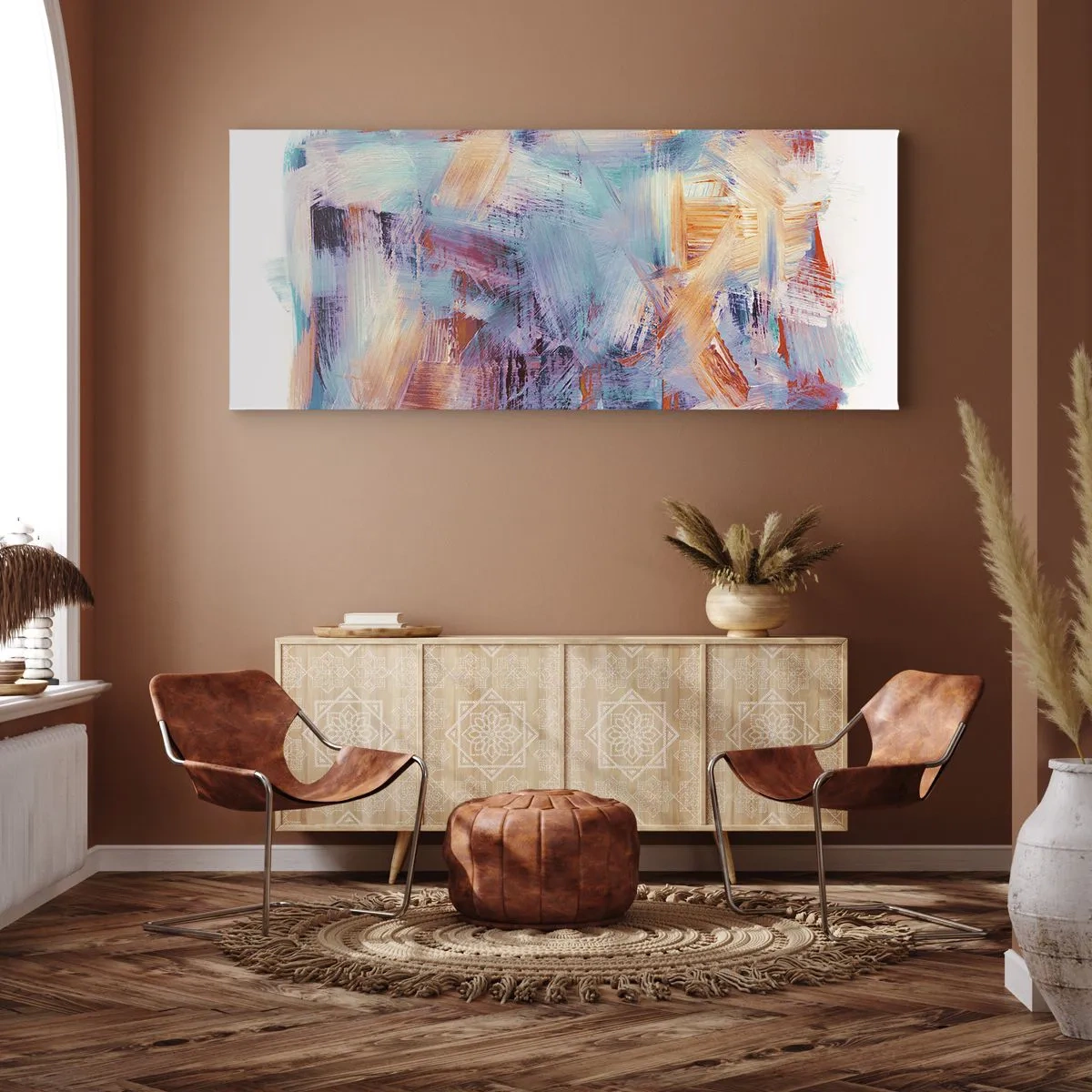 Canvas picture - Colourful Mess - 90x30 cm