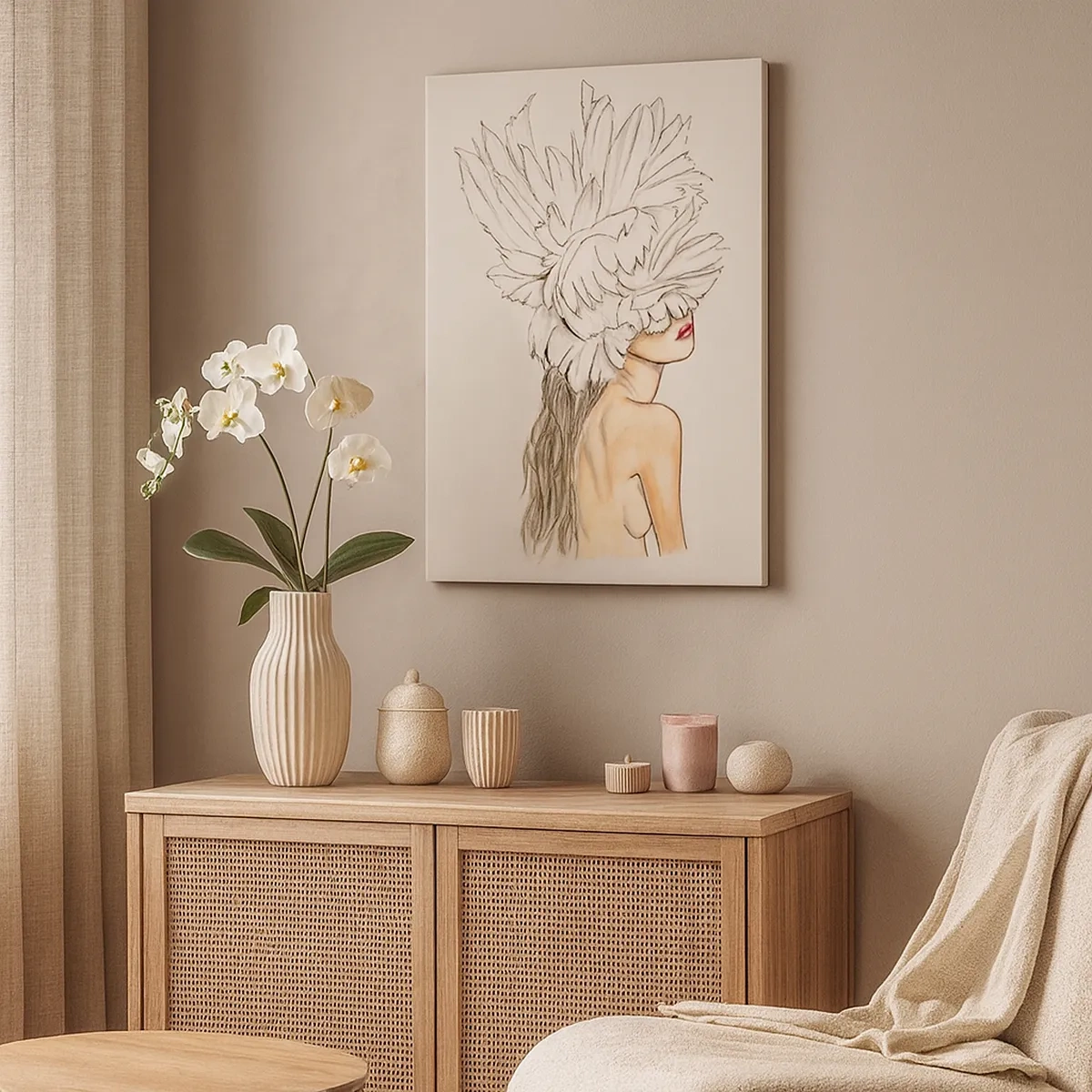 Canvas picture - Crowned Beauty - 50x70 cm