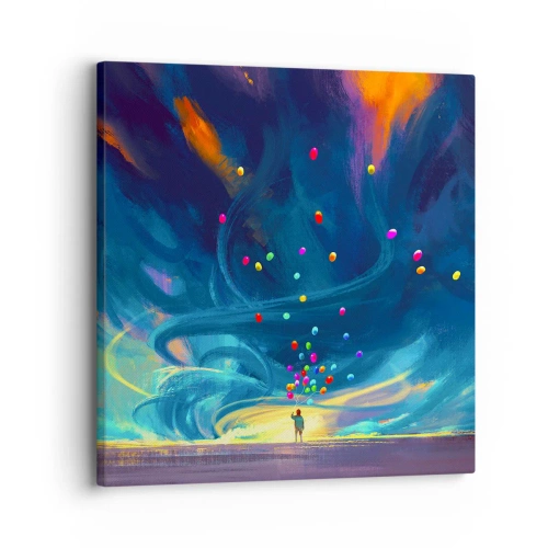 Canvas picture - On Blue Wind - 30x30 cm
