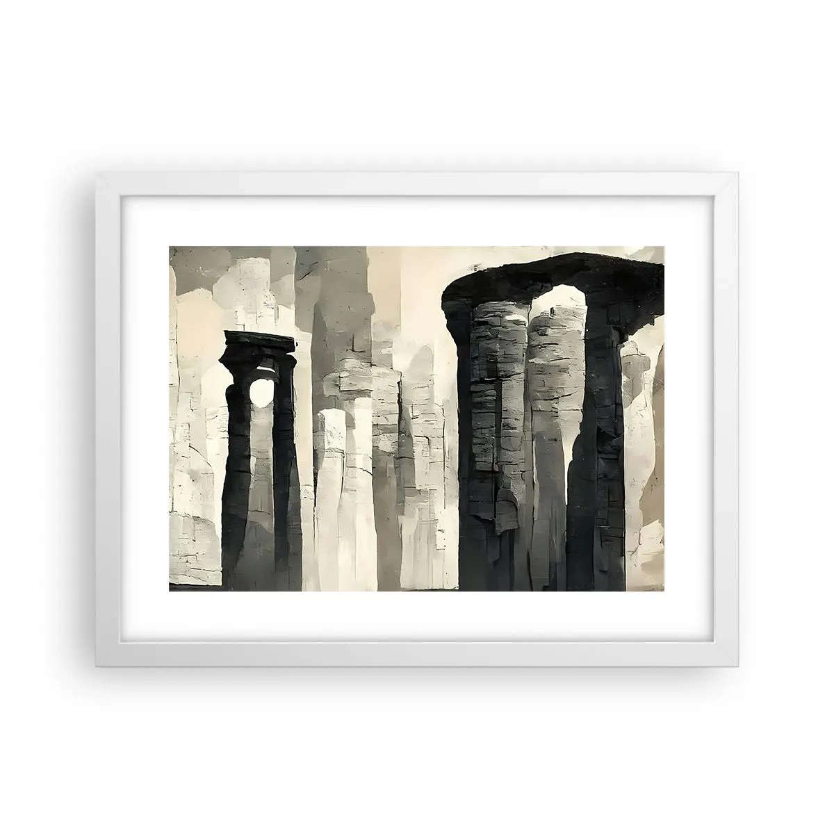 Poster in white frmae - Majesty of Antiquity - 40x30 cm