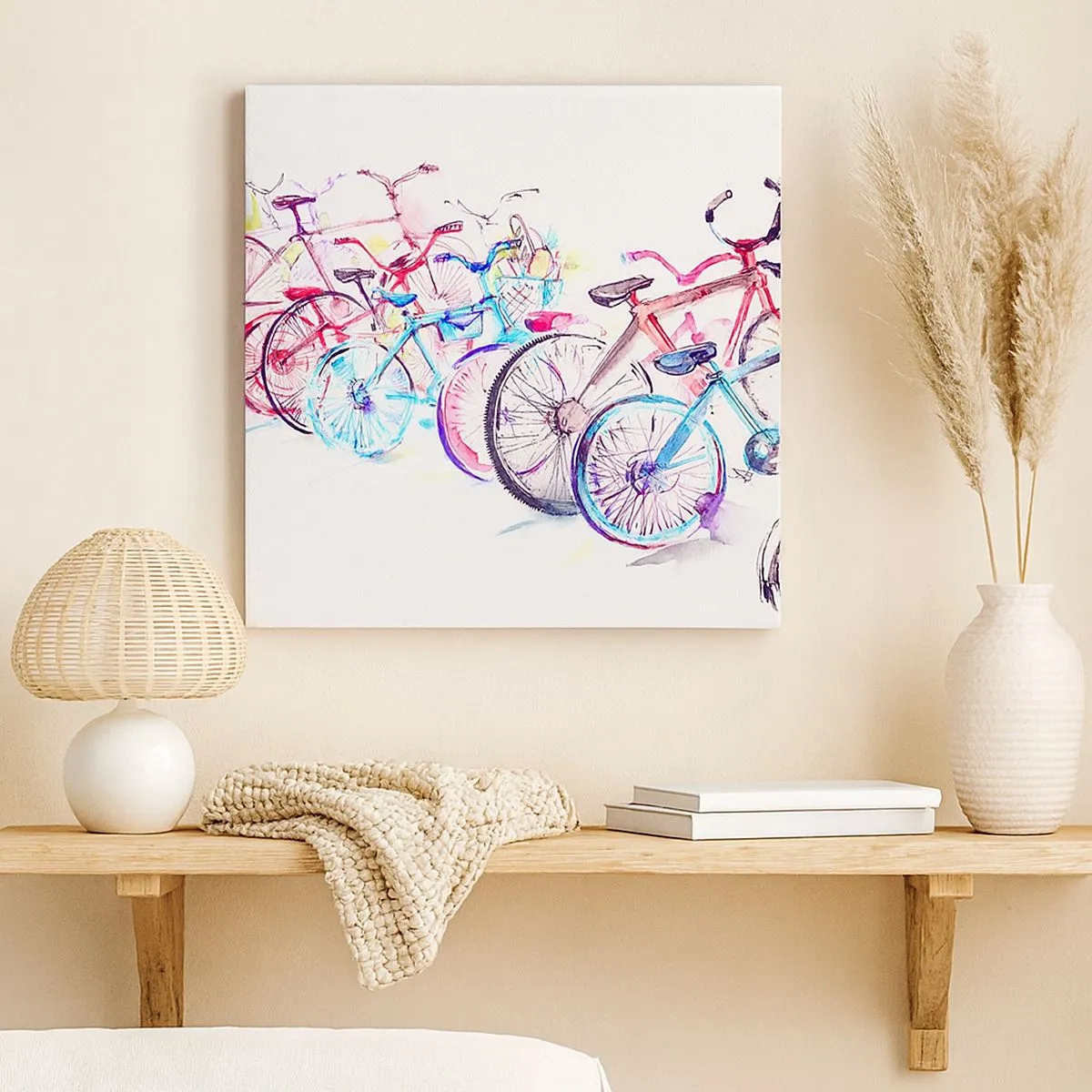 Canvas picture - Anti-moto Club Reunion - 30x30 cm