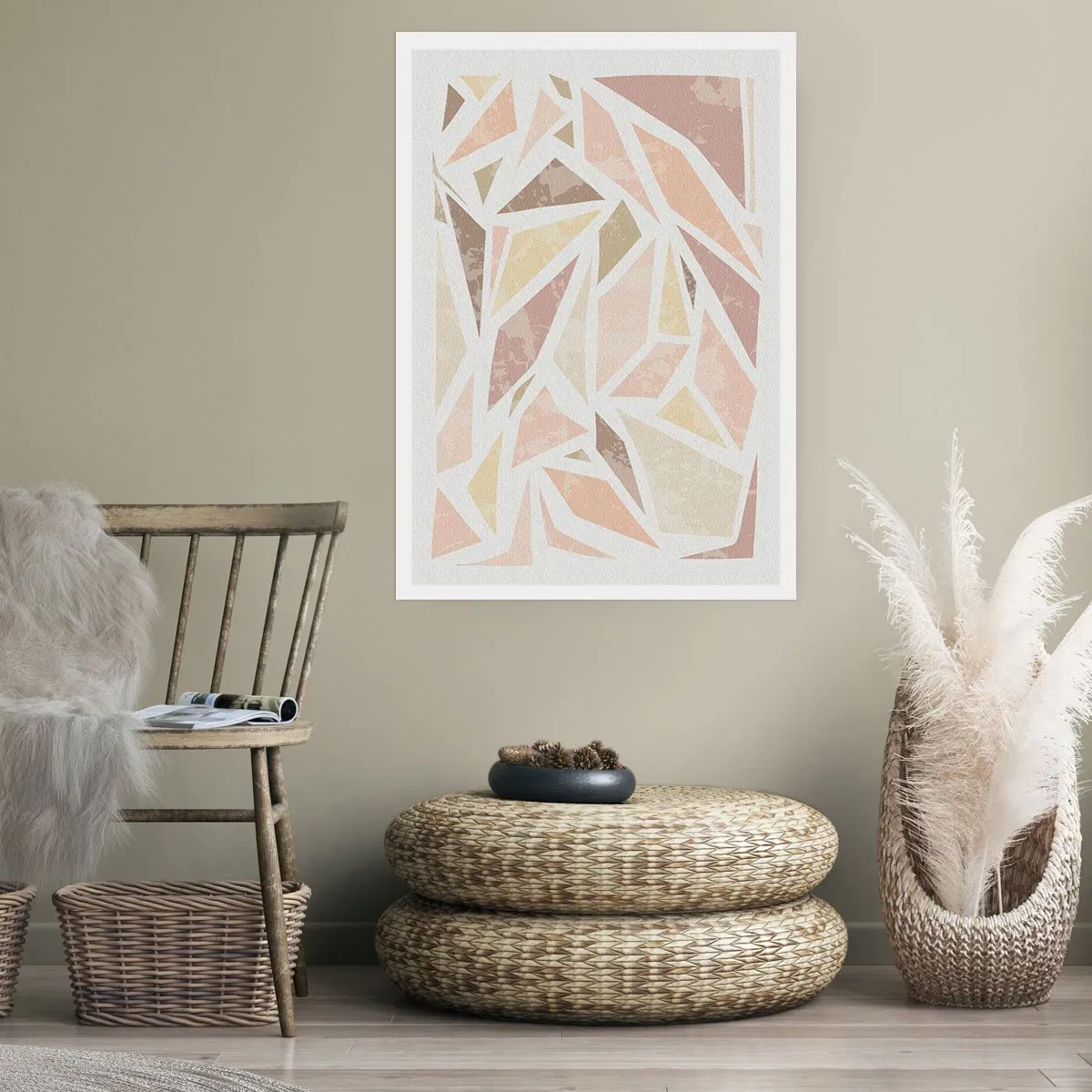 Poster - Stained Glass Composition - 70x100 cm