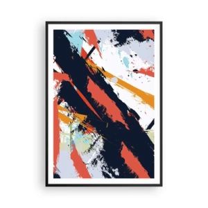 Poster in black frame - Dynamic Composition - 70x100 cm