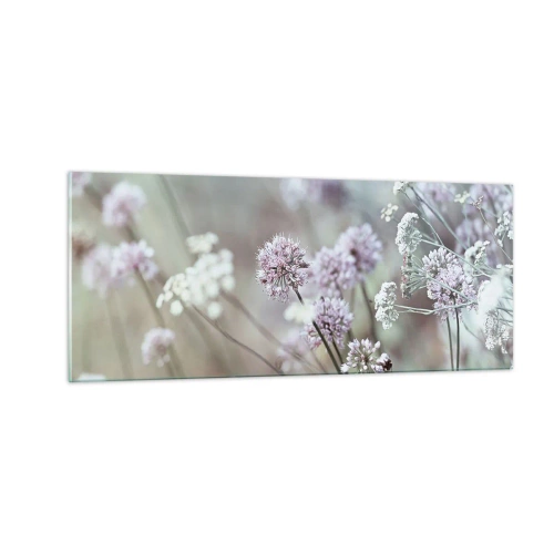 Glass picture - Sweet Filigrees of Herbs - 100x40 cm