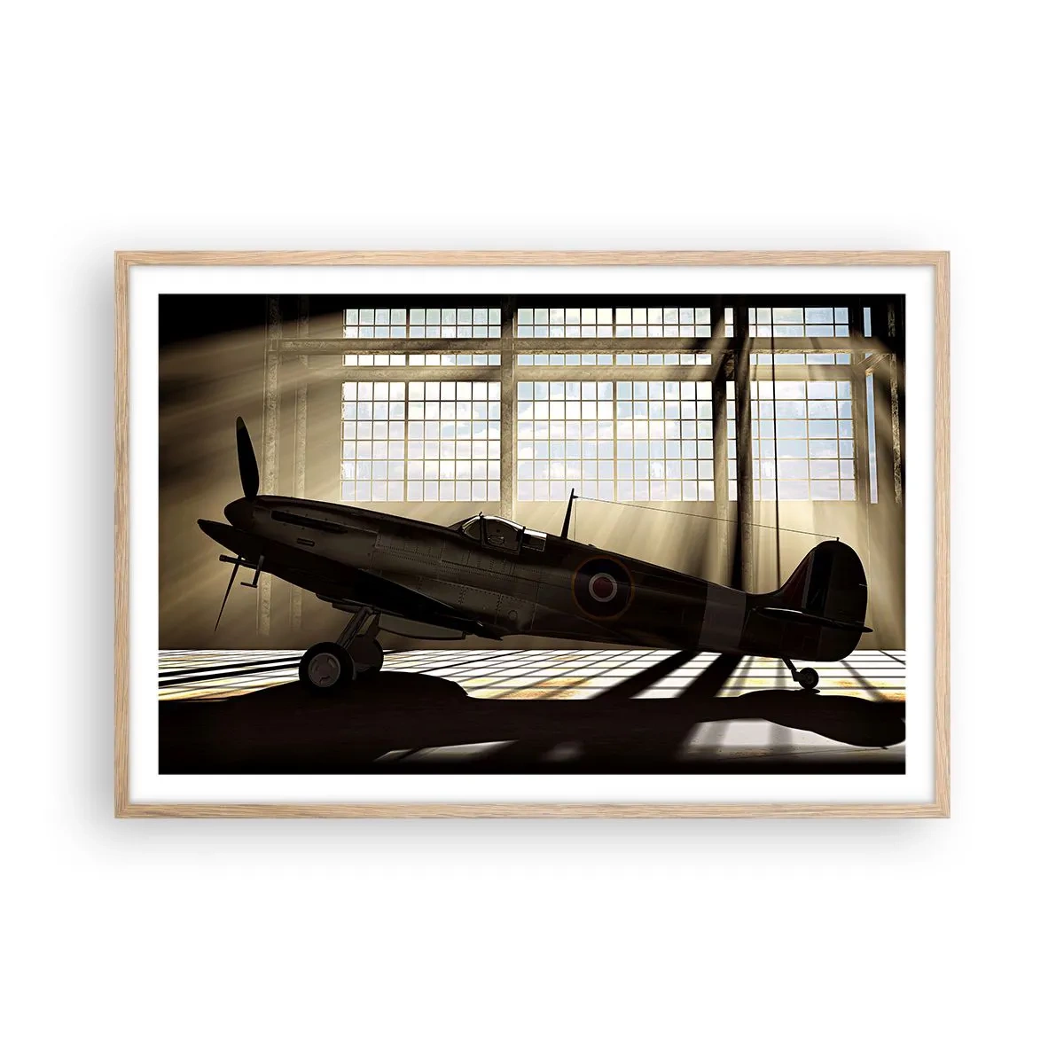 Poster in light oak frame - Warrior's Rest - 91x61 cm