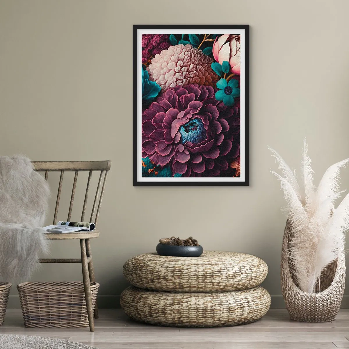 Poster in black frame - Rich Nature - 70x100 cm