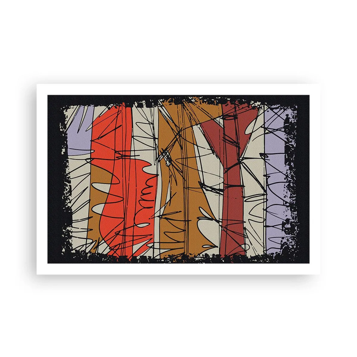 Poster - Spontaneous Composition - 91x61 cm