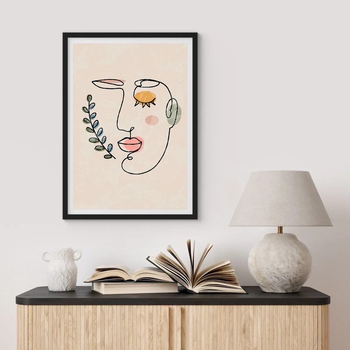 Poster in black frame - Discovered Peace - 30x40 cm