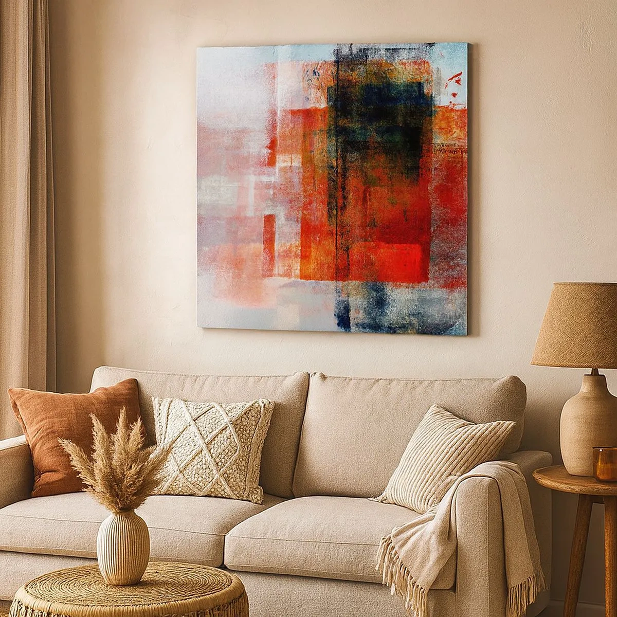 Canvas picture - Glowing Composition - 30x30 cm