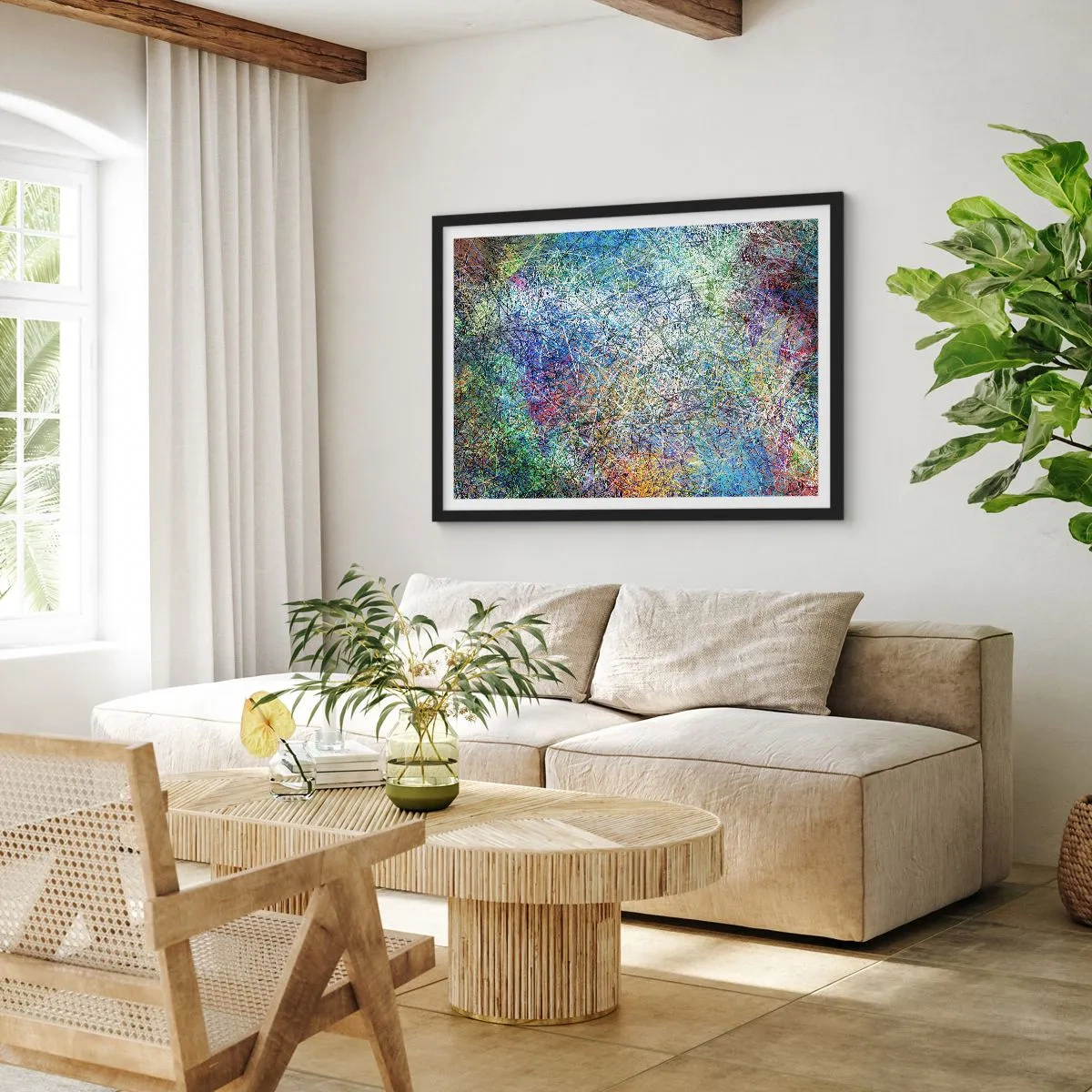 Poster in black frame - It's Not So Simple - 70x50 cm
