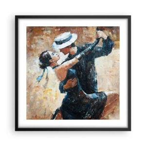 Poster in black frame - Rudolf Valentino Style - 50x50 cm
