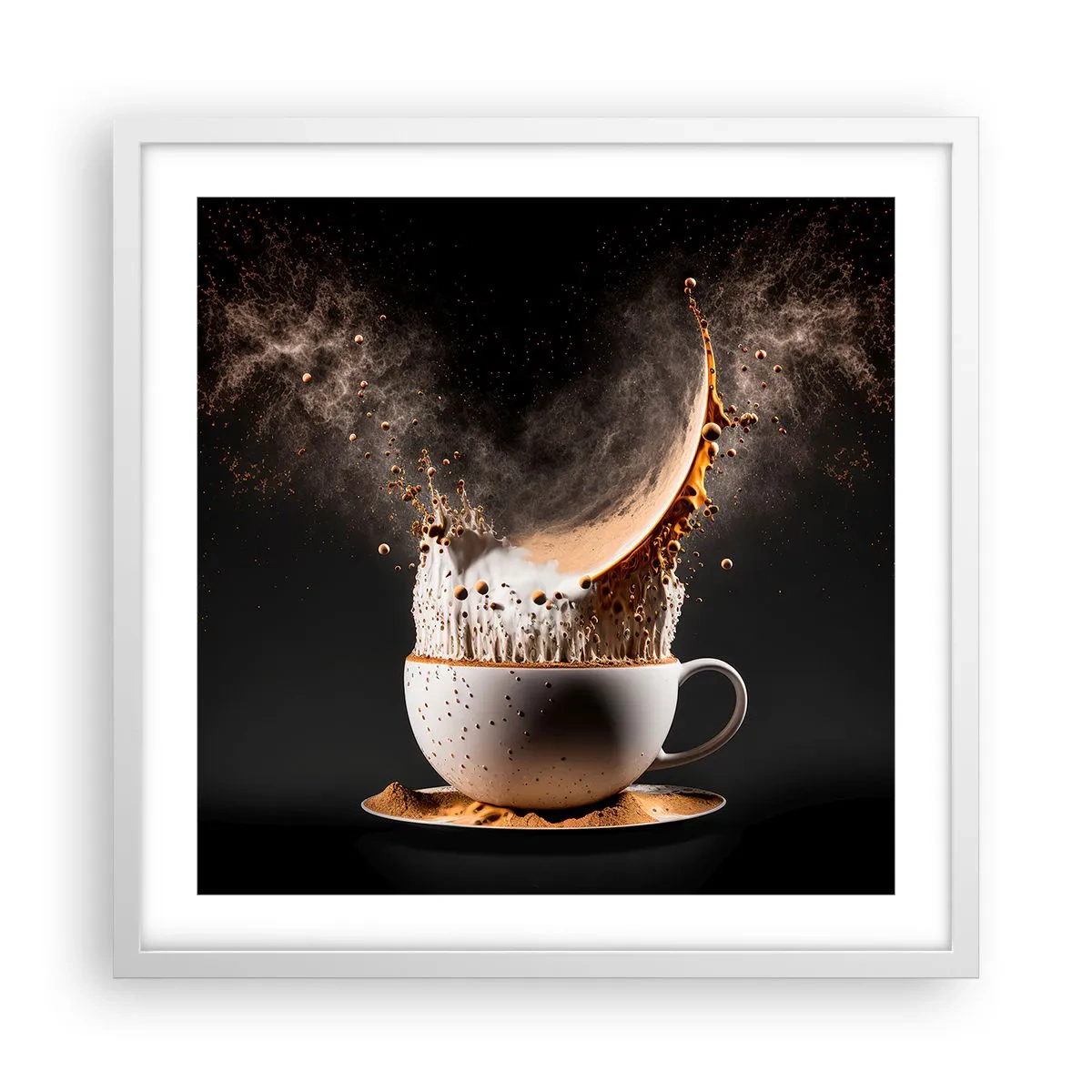 Poster in white frmae - Explosion of Flavour - 50x50 cm